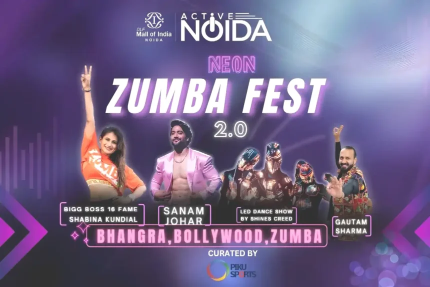 A poster of Neon Zumba Fest 2.0